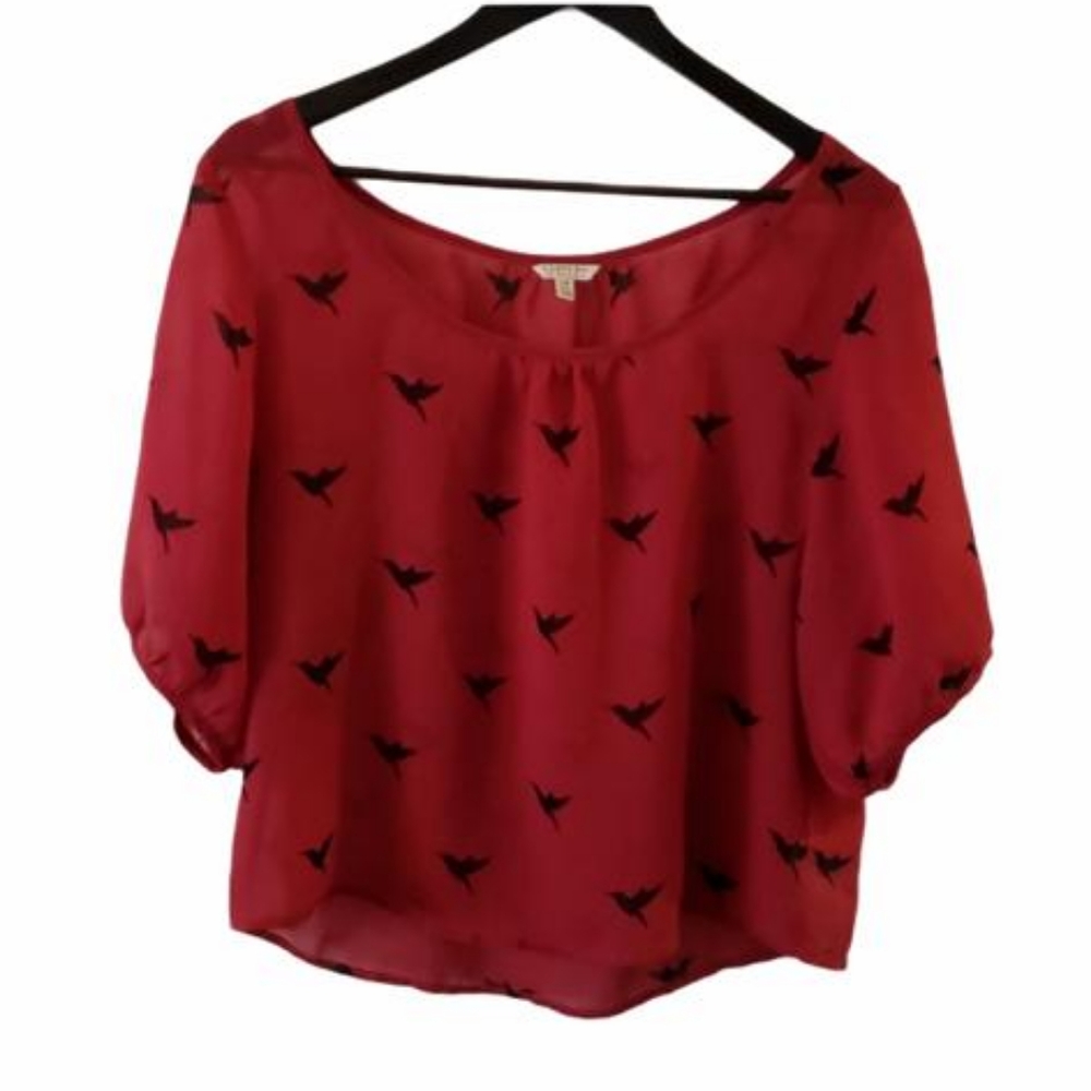 F21 sheer blouse